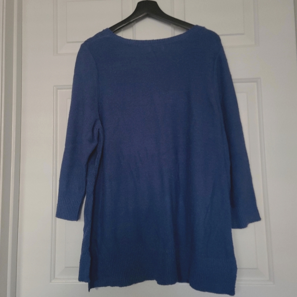Diamond weave slub knit sweater NWT
